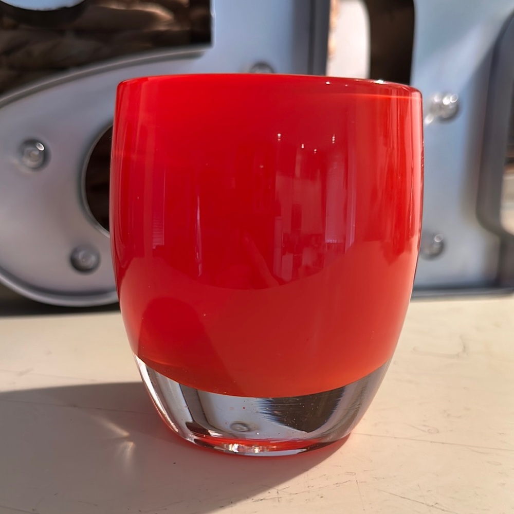 🆕 Vibrant Red Glassybaby